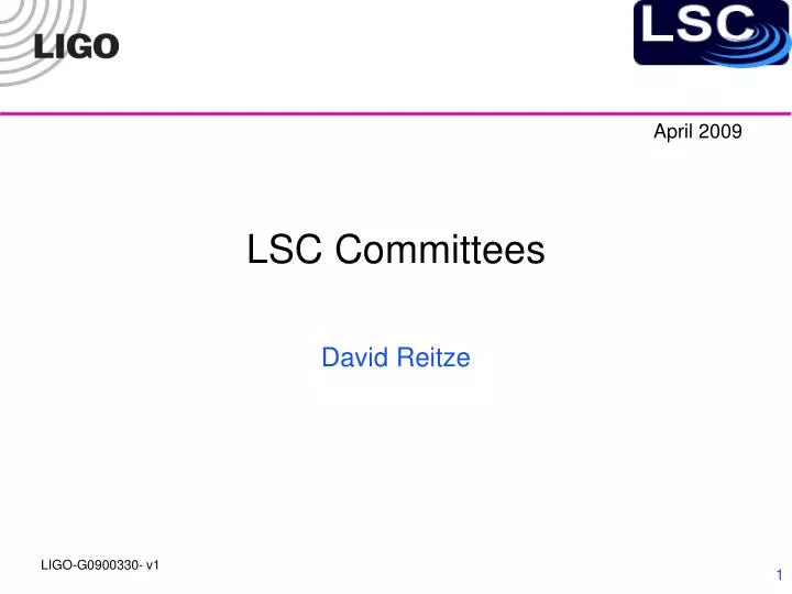 lsc committees