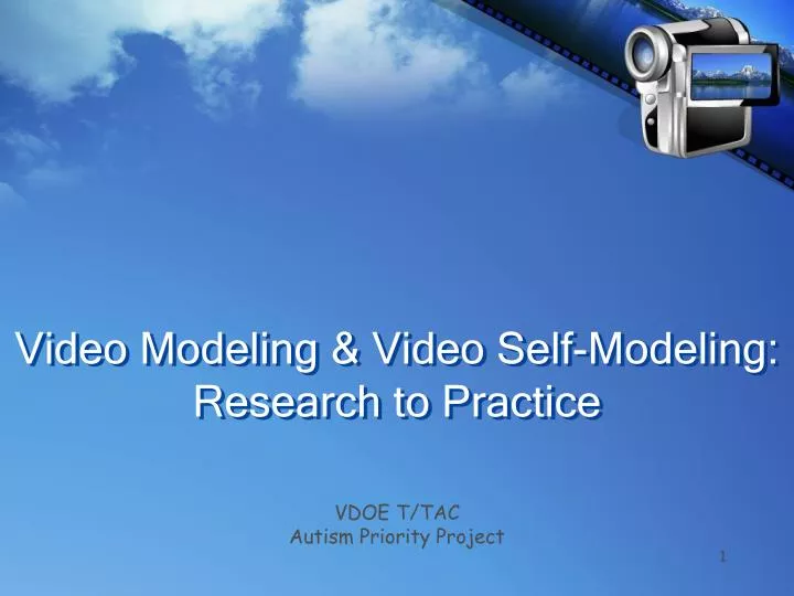 video modeling video self modeling research to practice