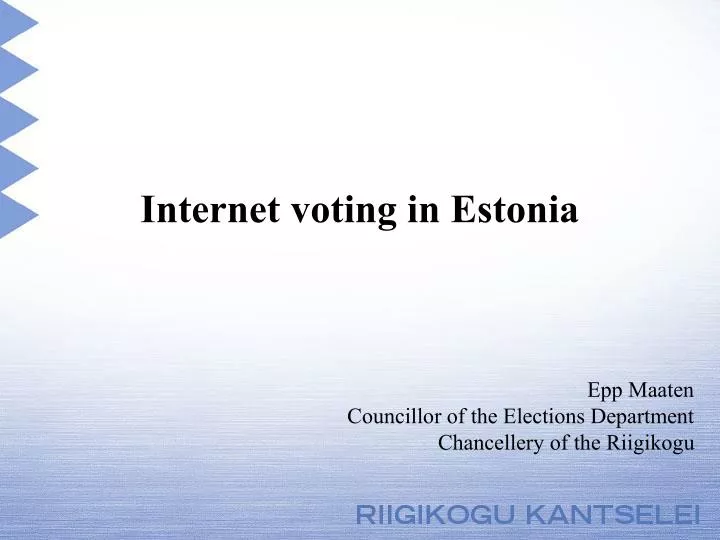 internet voting in estonia