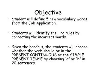 objective