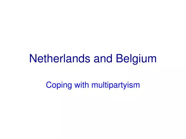 netherlands and belgium