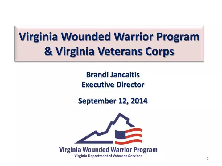 virginia wounded warrior program virginia veterans corps