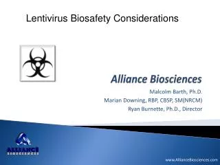 alliance biosciences