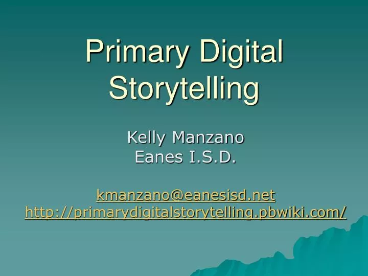 primary digital storytelling
