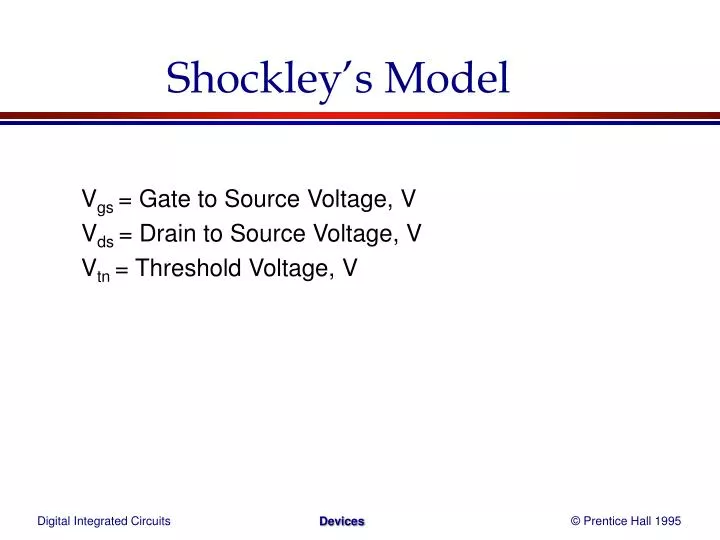 shockley s model