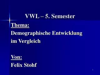 vwl 5 semester