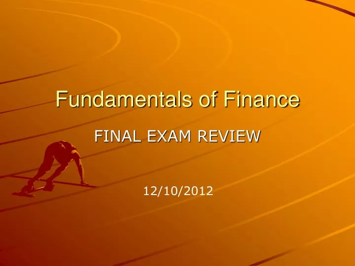 fundamentals of finance