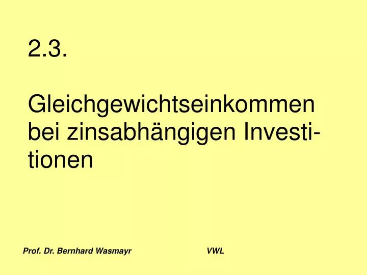 prof dr bernhard wasmayr vwl