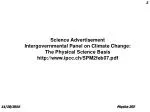 Science Advertisement Intergovernmental Panel on Climate Change: The Physical Science Basis - slide 1