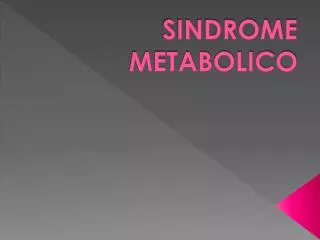 sindrome metabolico