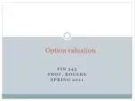 Option valuation - slide 1