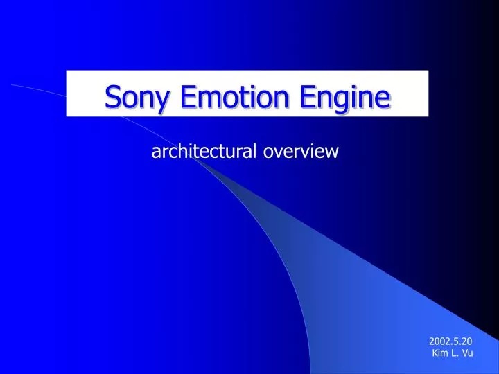 sony emotion engine