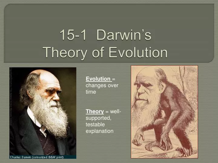 15 1 darwin s theory of evolution