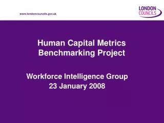 Human Capital Metrics Benchmarking Project