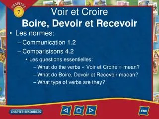 voir et croire boire devoir et recevoir
