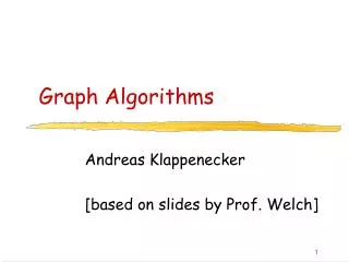 Graph Algorithms