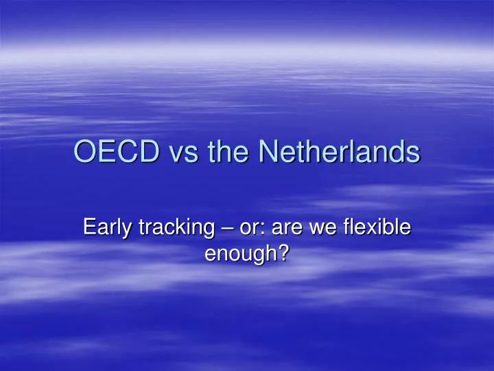 oecd vs the netherlands