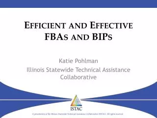 Efficient and Effective FBAs and BIPs