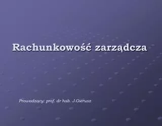 rachunkowo zarz dcza