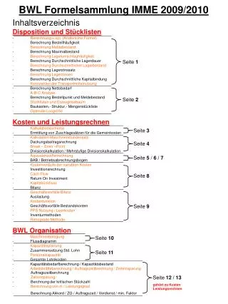 bwl formelsammlung imme 2009 2010