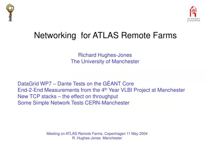 networking for atlas remote farms