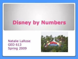 Disney by Numbers
