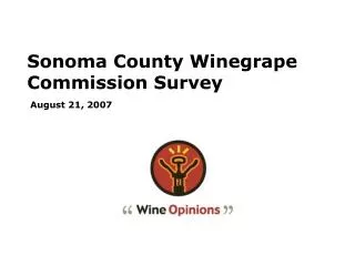 Sonoma County Winegrape Commission Survey