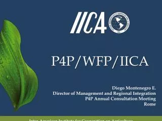 P4P/WFP/IICA