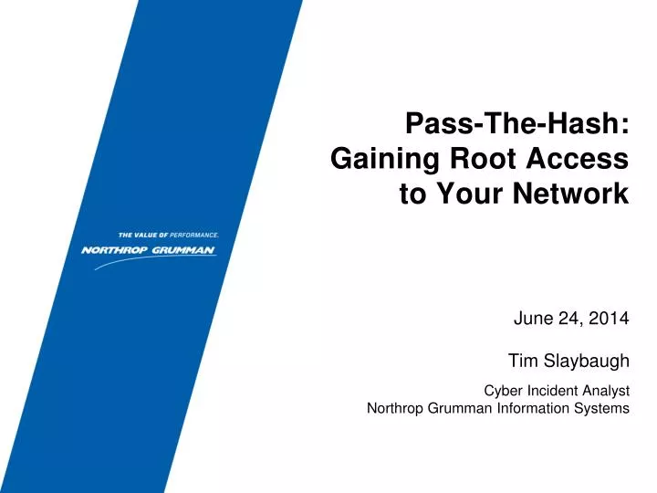 pass the hash gaining root access to your network