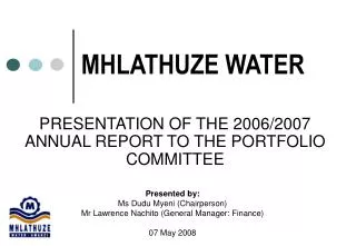 MHLATHUZE WATER