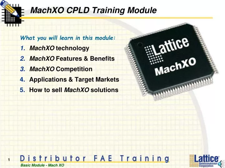 machxo cpld training module