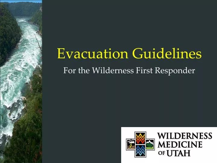 evacuation guidelines