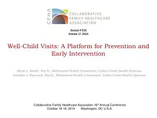 well child visits a platform for prevention and early intervention