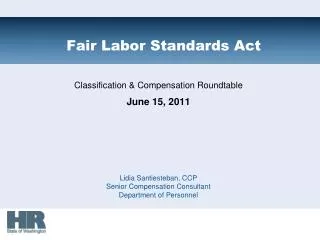 Fair Labor Standards Act