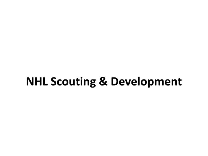 nhl scouting development