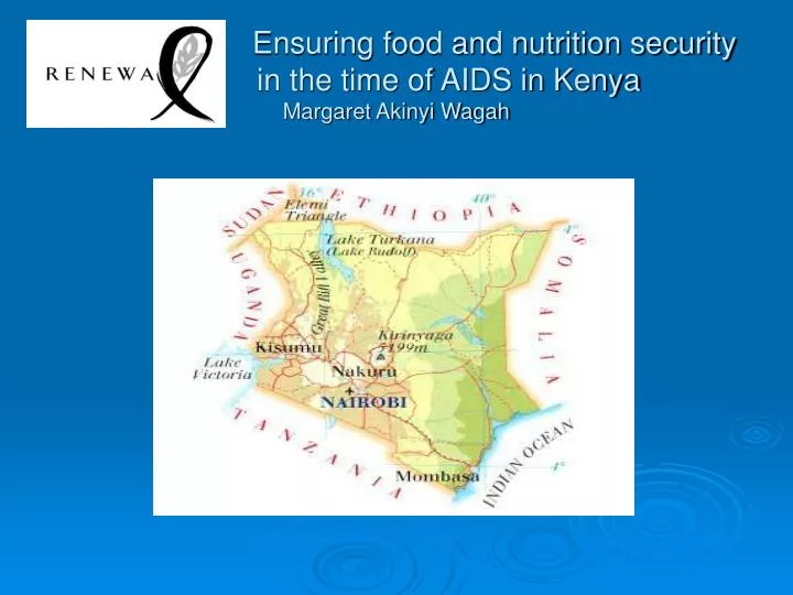 ensuring food and nutrition security in the time of aids in kenya margaret akinyi wagah
