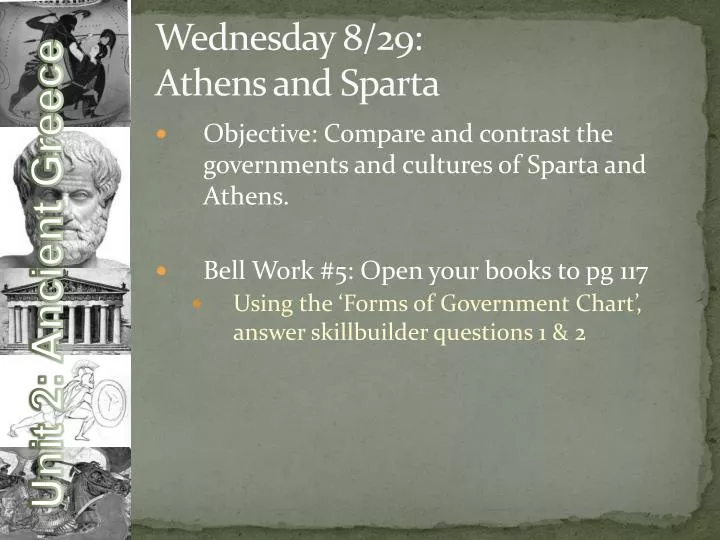 wednesday 8 29 athens and sparta