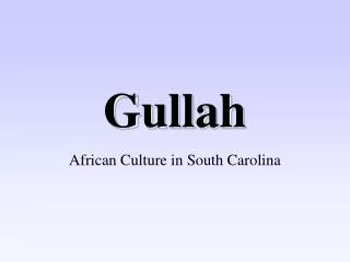 Gullah