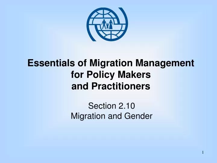 essentials of migration management for policy makers and practitioners