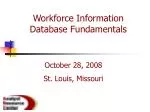 Workforce Information Database Fundamentals - slide 1