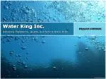 Water King Inc. Delivering Experience, Quality, and Service Since 1934. - slide 1