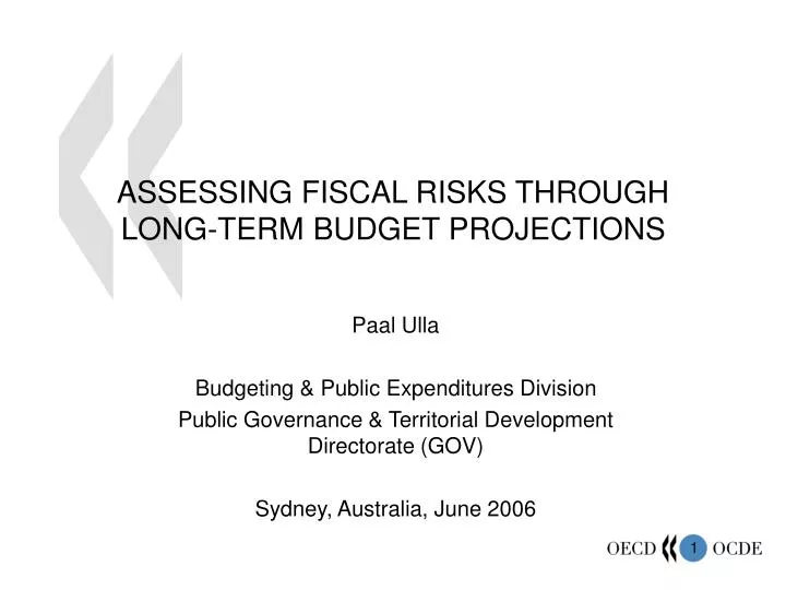 assessing fiscal risks through long term budget projections