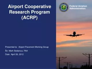 Airport Cooperative Research Program (ACRP)