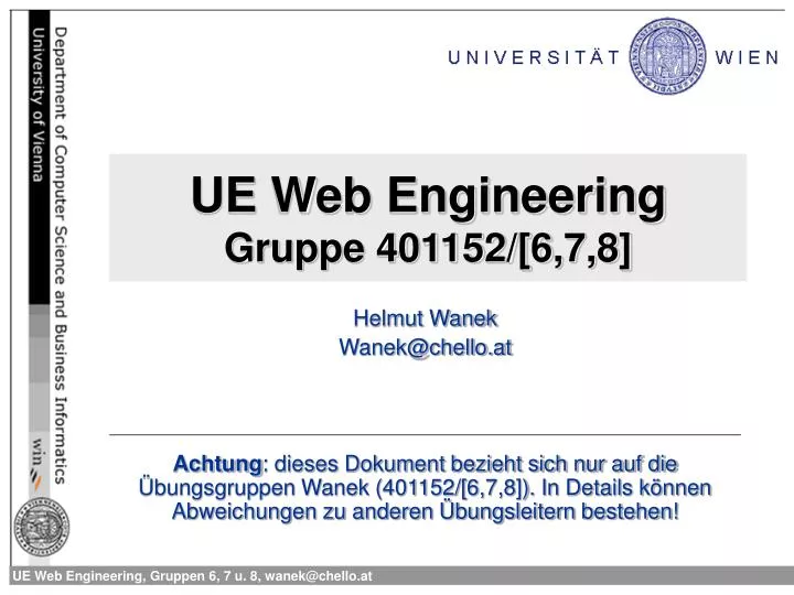 ue web engineering gruppe 401152 6 7 8