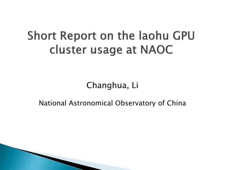 changhua li national astronomical observatory of china