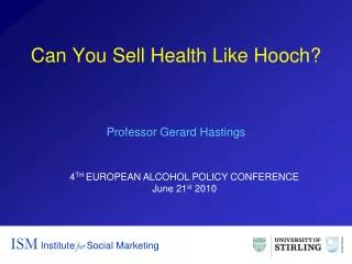 Can You Sell Health Like Hooch?