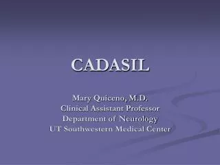 CADASIL