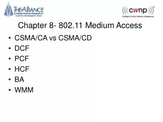 chapter 8 802 11 medium access