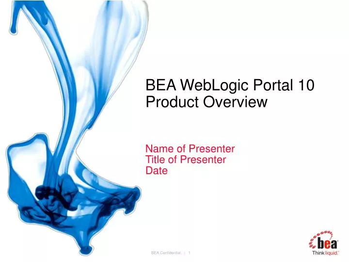 bea weblogic portal 10 product overview