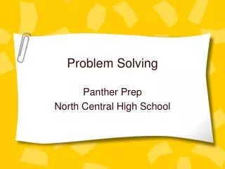 Problem Solving